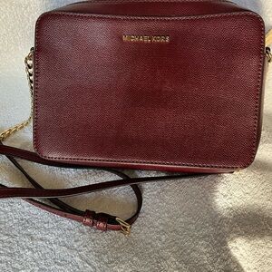 Michael Kors Burgundy Crossbody Bag